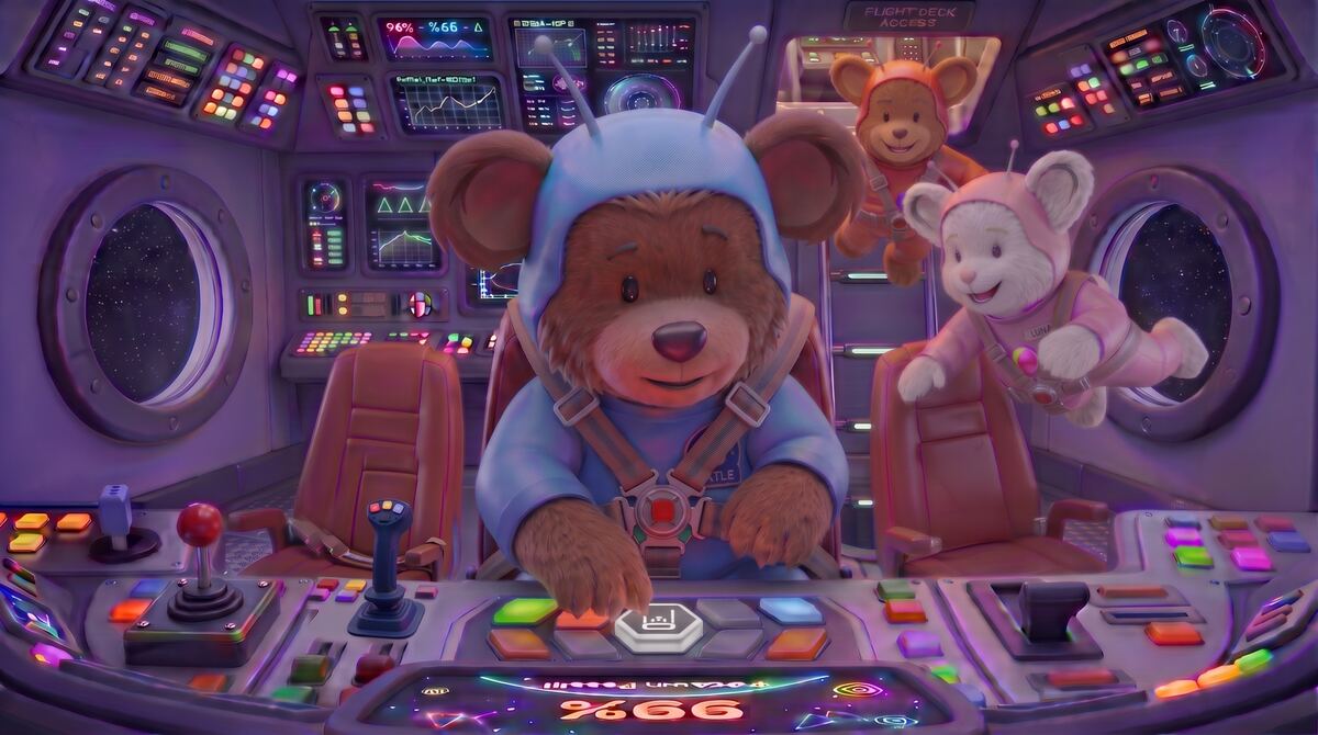 Cosmic Cubs 3D character render