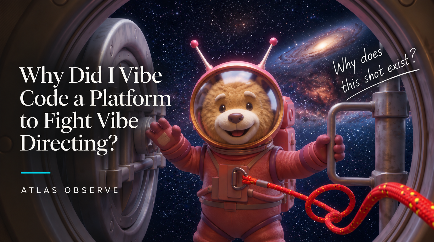 Why Did I Vibe Code a Platform to Fight Vibe Directing? — Atlas Observe